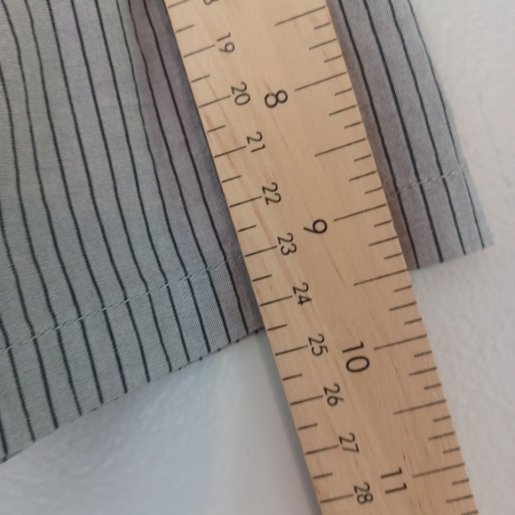 Fox Racing Shirt Mens XL Gray Stripes Button Down Short Sleeve Lightweight Moto - Picture 13 of 13